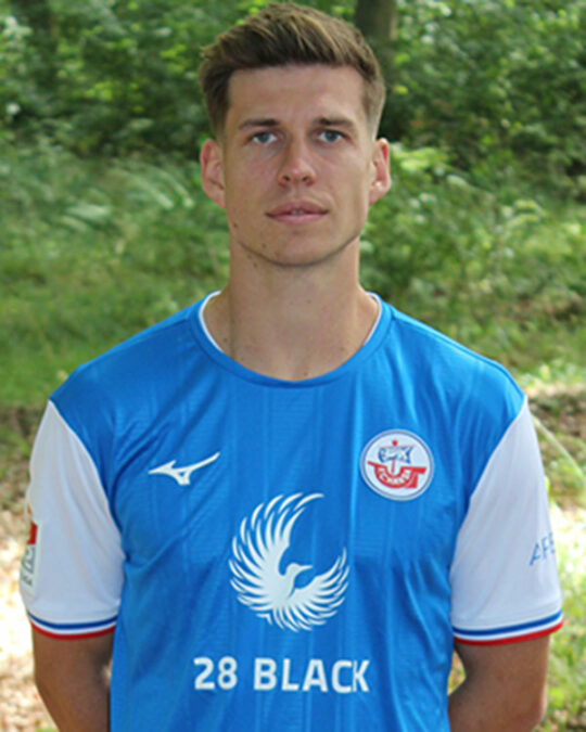 Carte autographe Dennis Dressel Hansa Rostock 2ème carte 2023