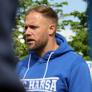 Cheftrainer Daniel Brinkmann bei Hansa Rostock