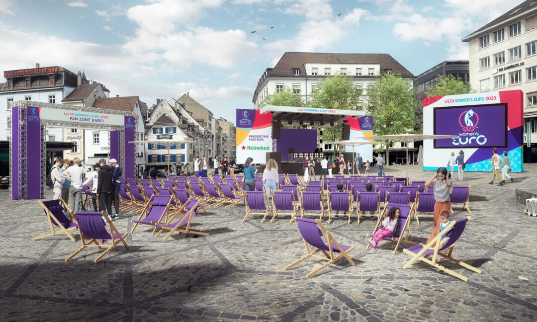 Fan Zone Basel zur Frauen-EM 2025 in der Schweiz
