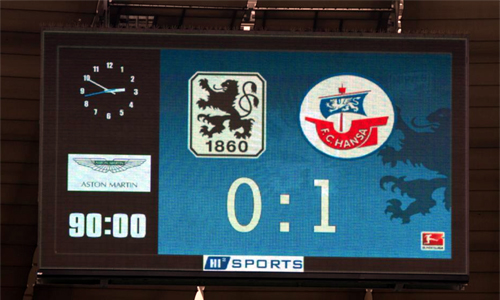 Ein seltenes Bild in der Fremde: Der FC Hansa Rostock gewann beim TSV 1860 München erstmals in dieser Saison auswärts. Foto: Sebastian Ahrens