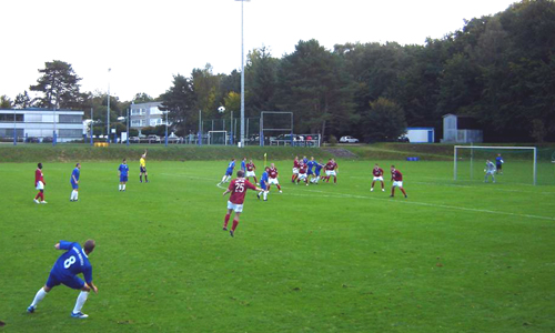 Die A-Junioren drückten dem Spitzenspiel gegen Hertha BSC den Stempel auf und behielten mit 4:1 (1:1) die Oberhand. Foto: Steffen Rausch