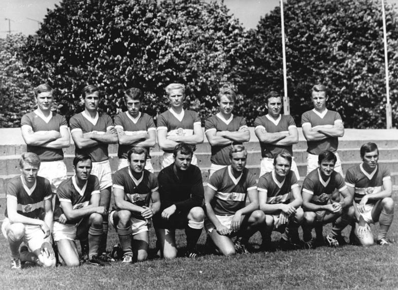 Mannschaftsfoto des FC Hansa Rostock 1970/1971