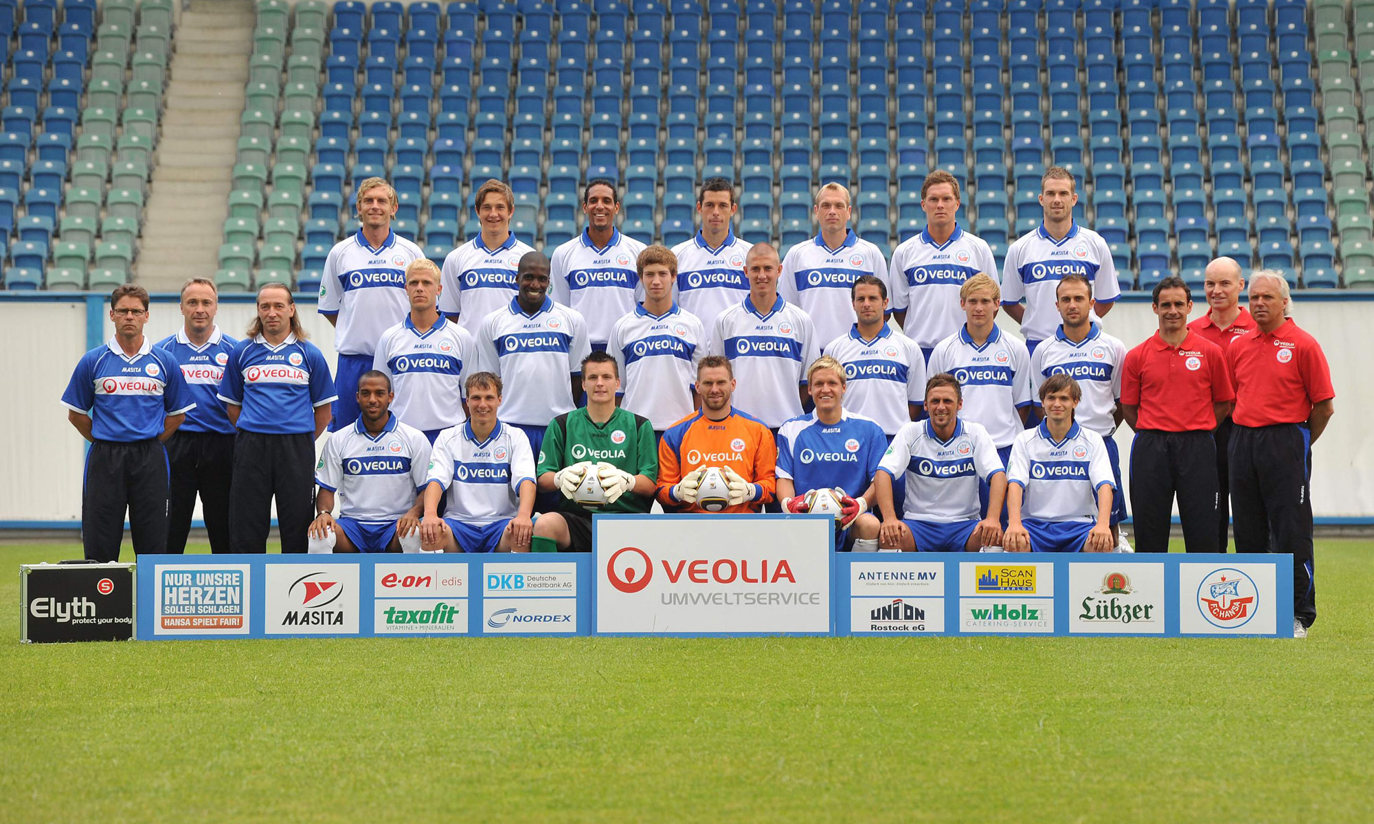 Mannschaftsfoto des FC Hansa Rostock 2010/2011