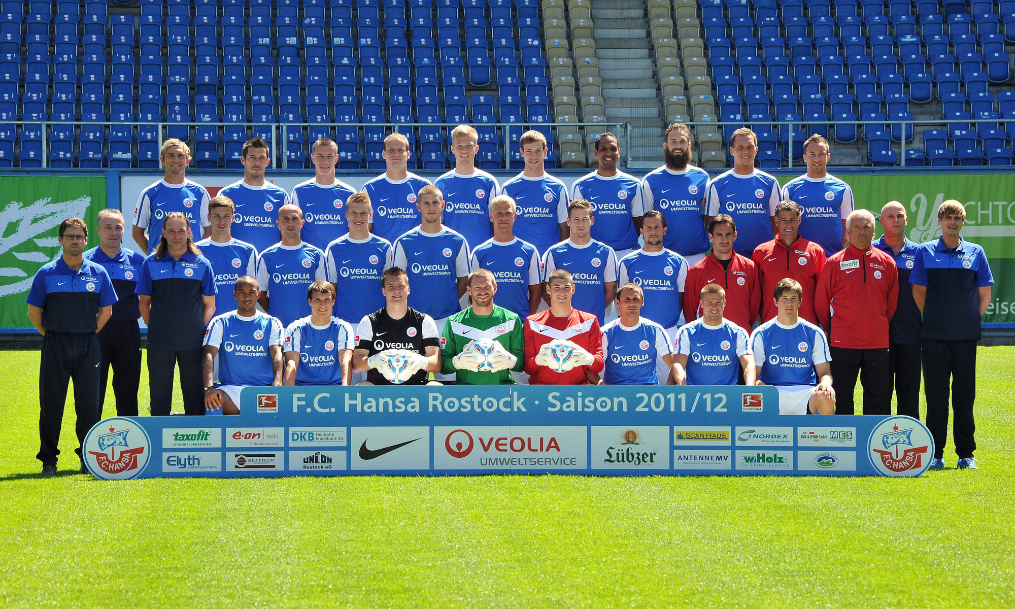 Mannschaftsfoto des FC Hansa Rostock 2011/2012
