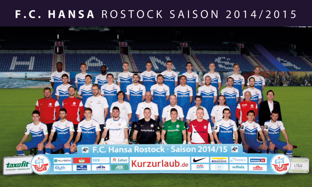 Mannschaftsfoto des FC Hansa Rostock 2014/2015