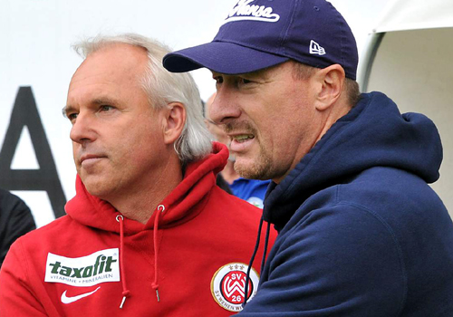 2011 war es Peter Vollmann, jetzt räumt Wolfgang Wolf seinen Posten als Trainer beim FC Hansa Rostock. Foto: Joachim Kloock