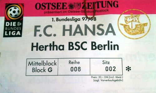 Hansa-Fan Maik erinnert sich an den deutlichen und euphorischen Heimerfolg der Hansa-Kogge gegen Hertha BSC vor genau 16 Jahren im heimischen Ostseestadion.