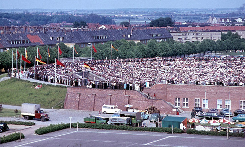 Zum Jubiläum 60 Jahre Ostseestadion gastiert der österreichische Rekordmeister Rapid Wien bei Hansa Rostock. Foto: Archiv Joachim Kloock