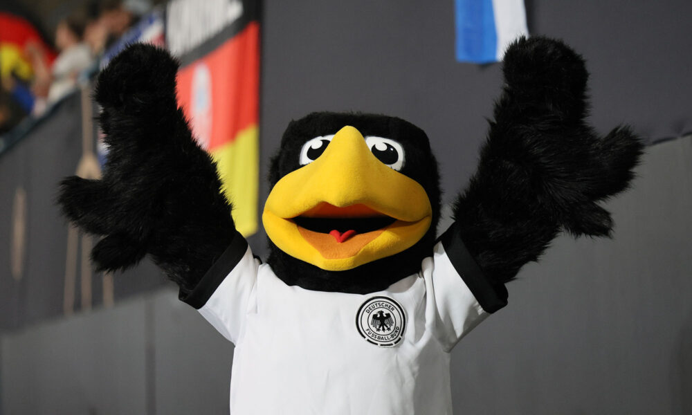 DFB-Maskottchen Paule in Rostock