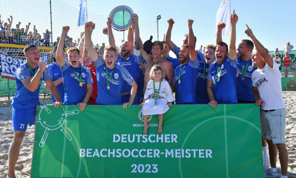 Rostocker Robben sind Deutscher Beachsoccer Meister 2023