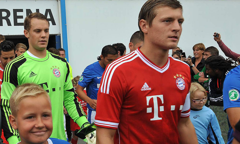 Toni Kroos mit Bayern München in Rostock