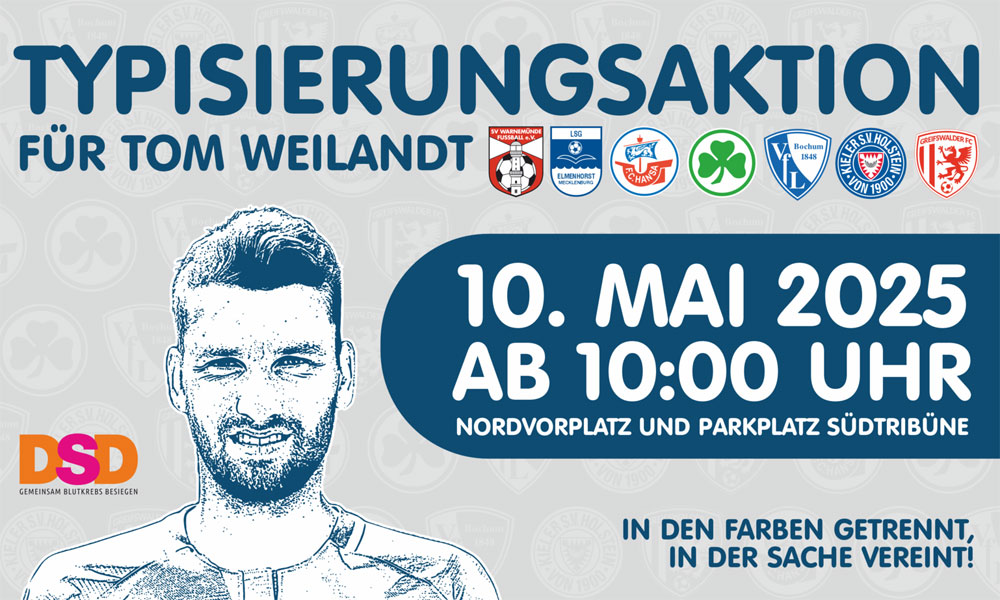 Typisierungsaktion für Tom Weilandt